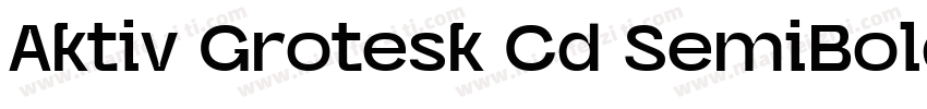 Aktiv Grotesk Cd SemiBold字体转换